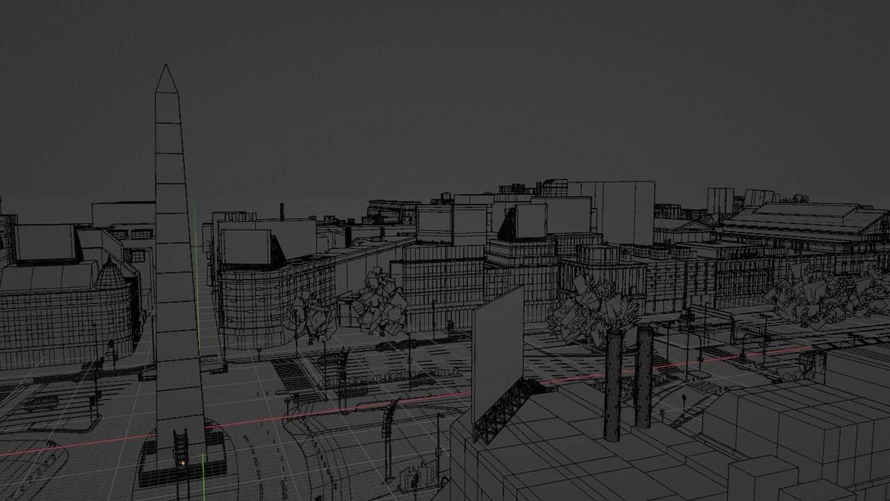 Buenos Aires City day and night 3D model_43