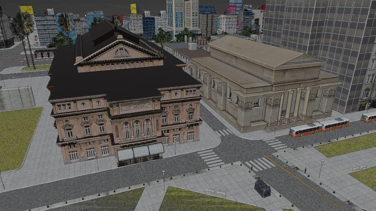Buenos Aires City day and night 3D model_48