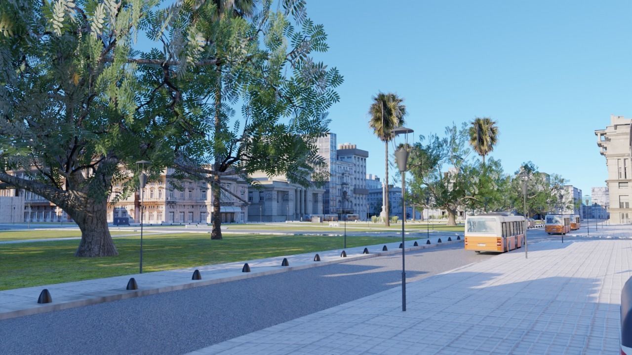 Buenos Aires City day and night 3D model_39