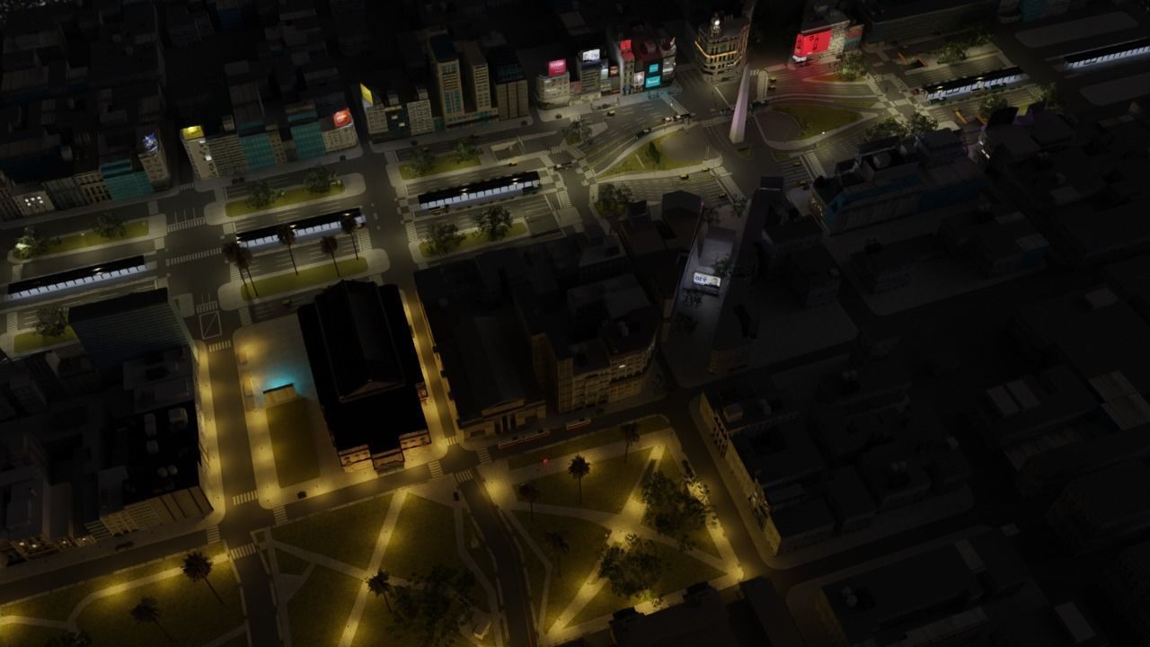 Buenos Aires City day and night 3D model_25