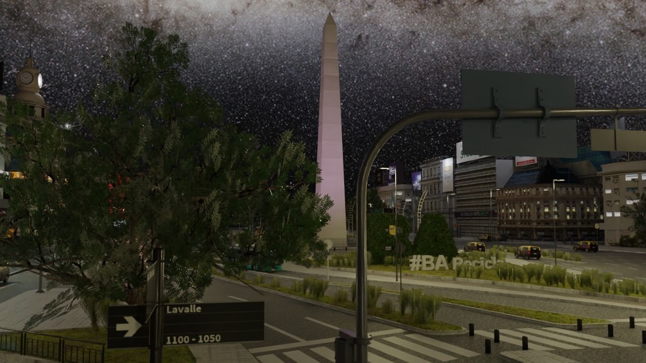 Buenos Aires City day and night 3D model_29
