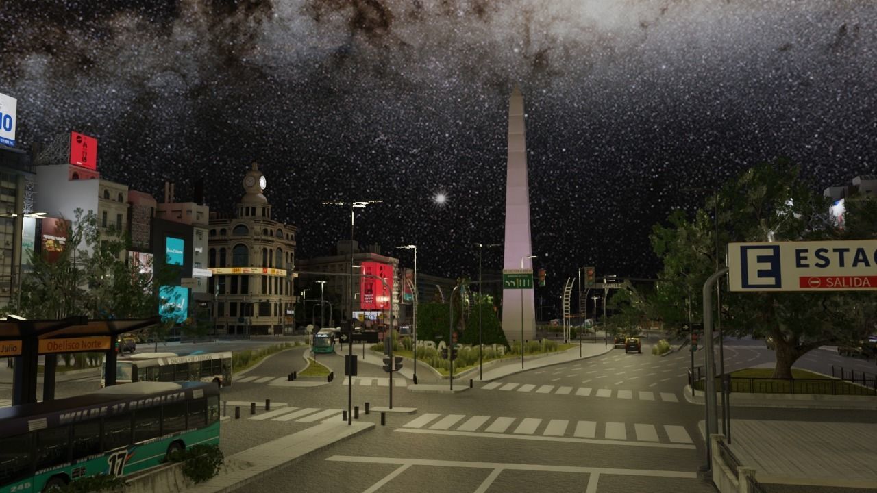 Buenos Aires City day and night 3D model_24