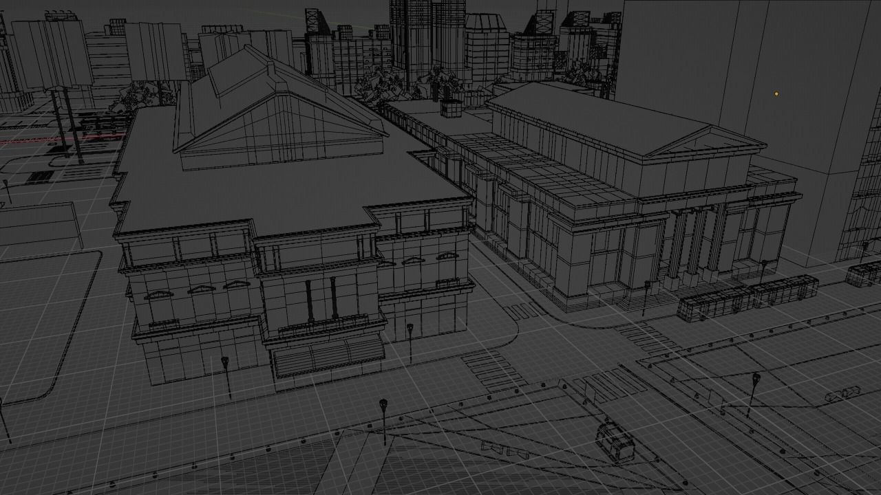 Buenos Aires City day and night 3D model_47
