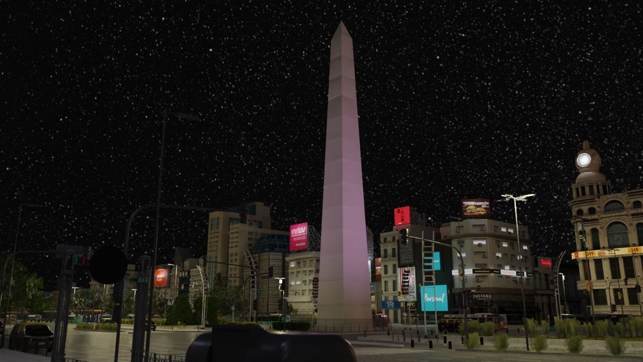 Buenos Aires City day and night 3D model_28