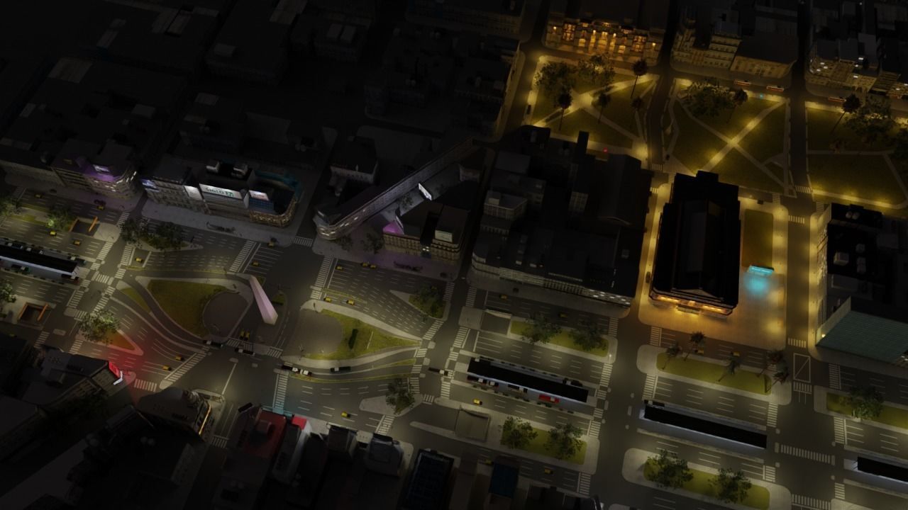 Buenos Aires City day and night 3D model_36