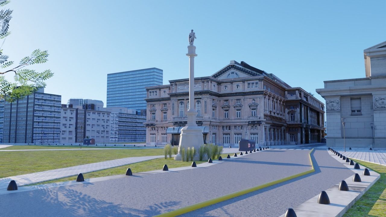 Buenos Aires City day and night 3D model_37