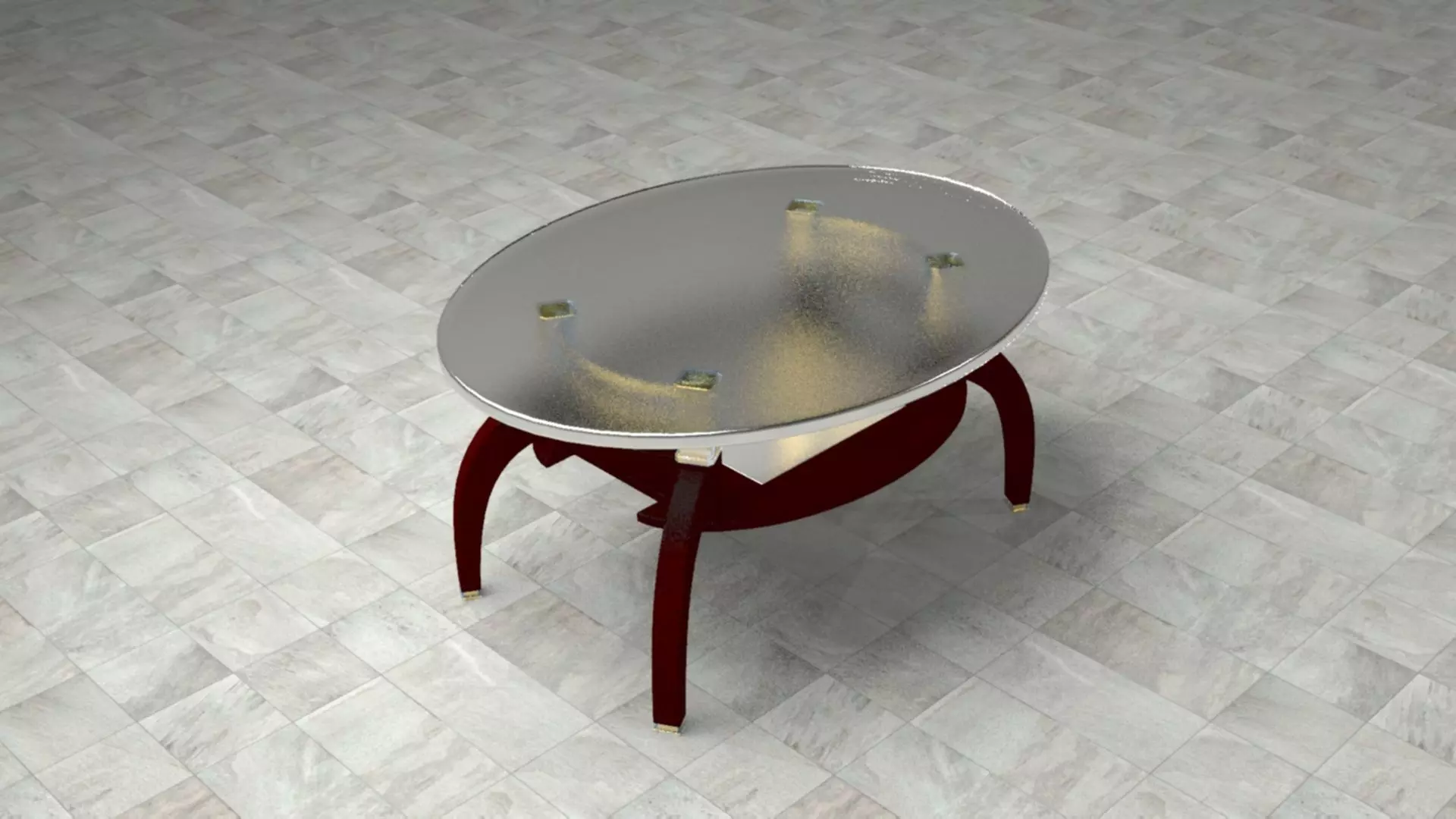 Teapoy Table TT1 3D model_0