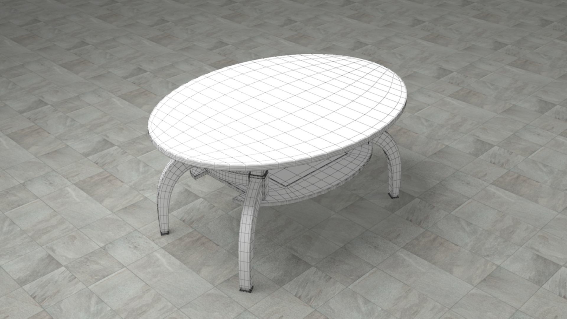Teapoy Table TT1 3D model_5