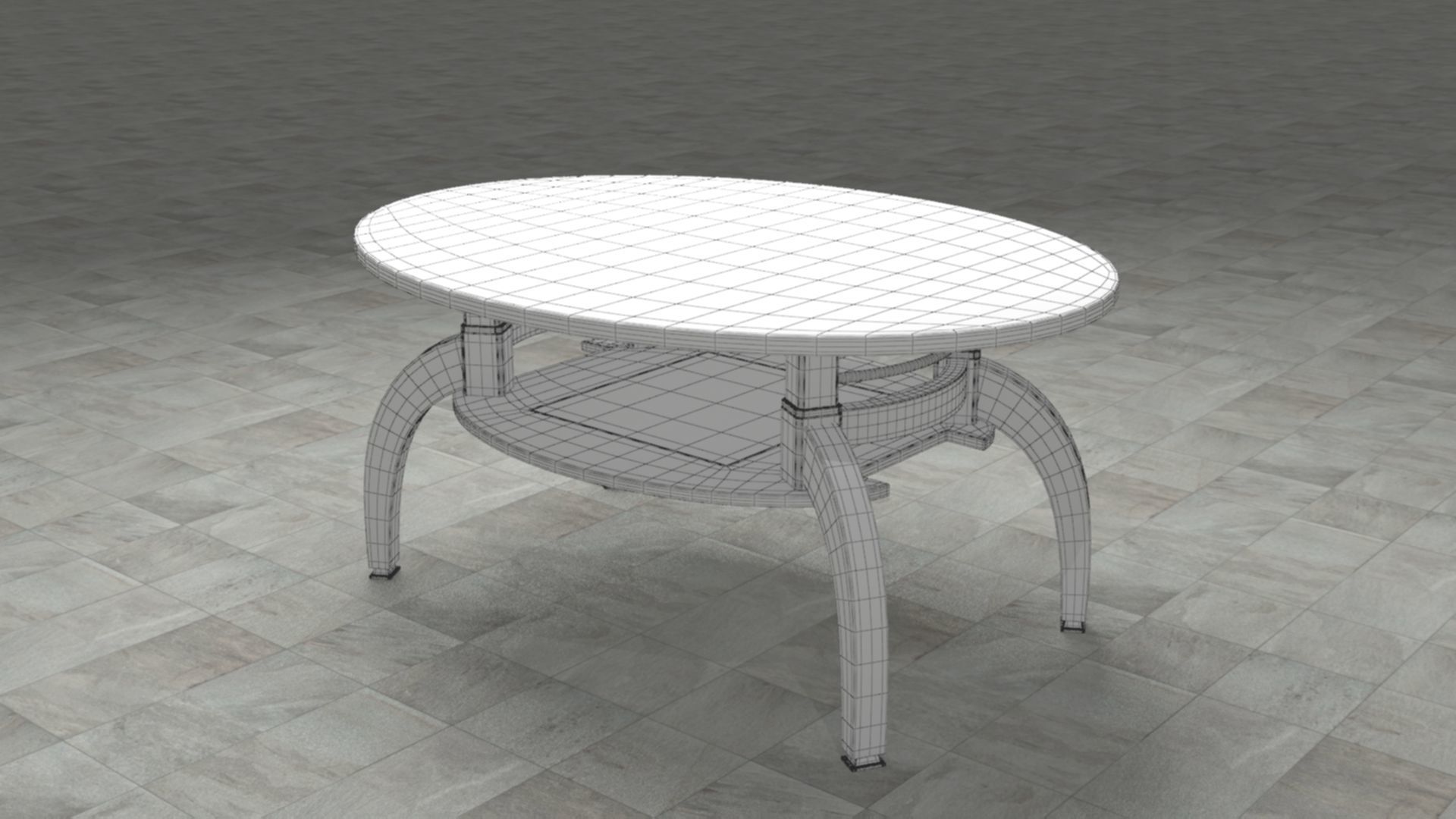 Teapoy Table TT1 3D model_6