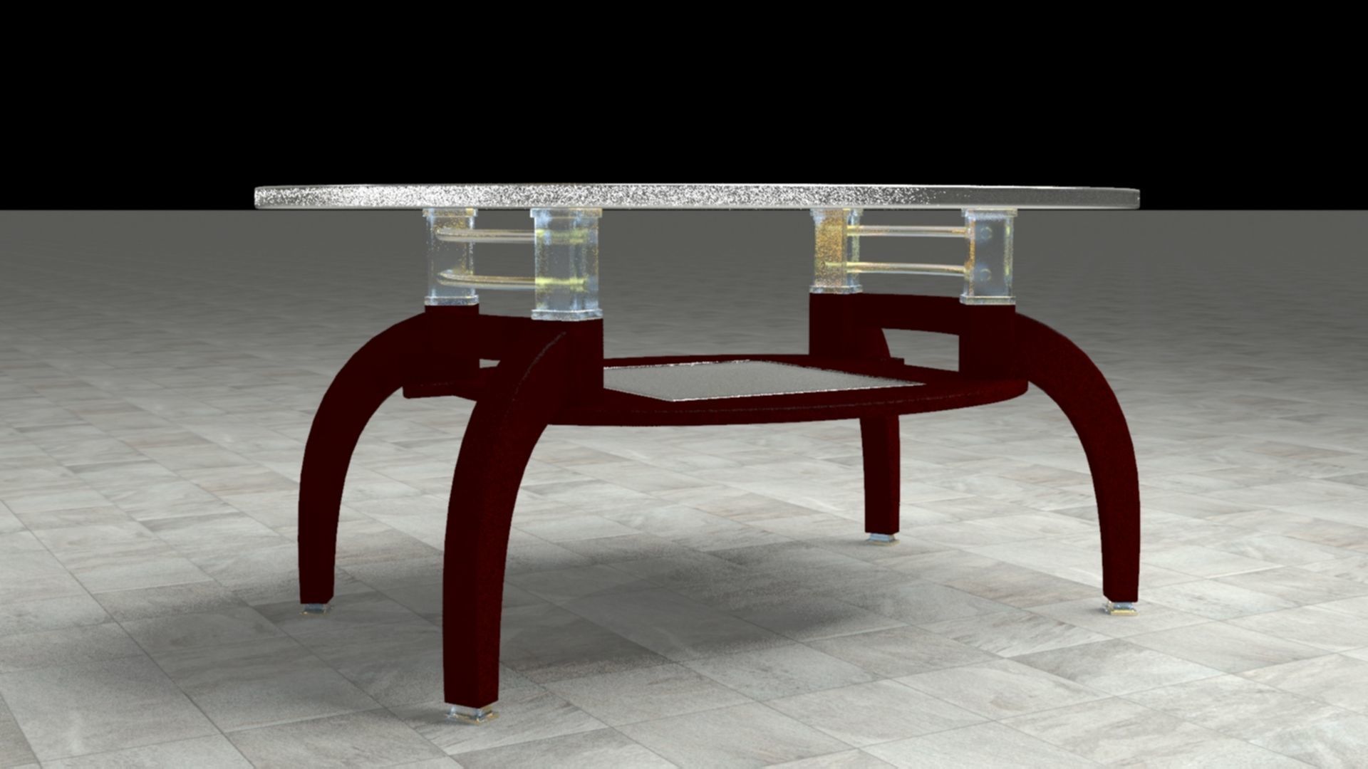 Teapoy Table TT1 3D model_4