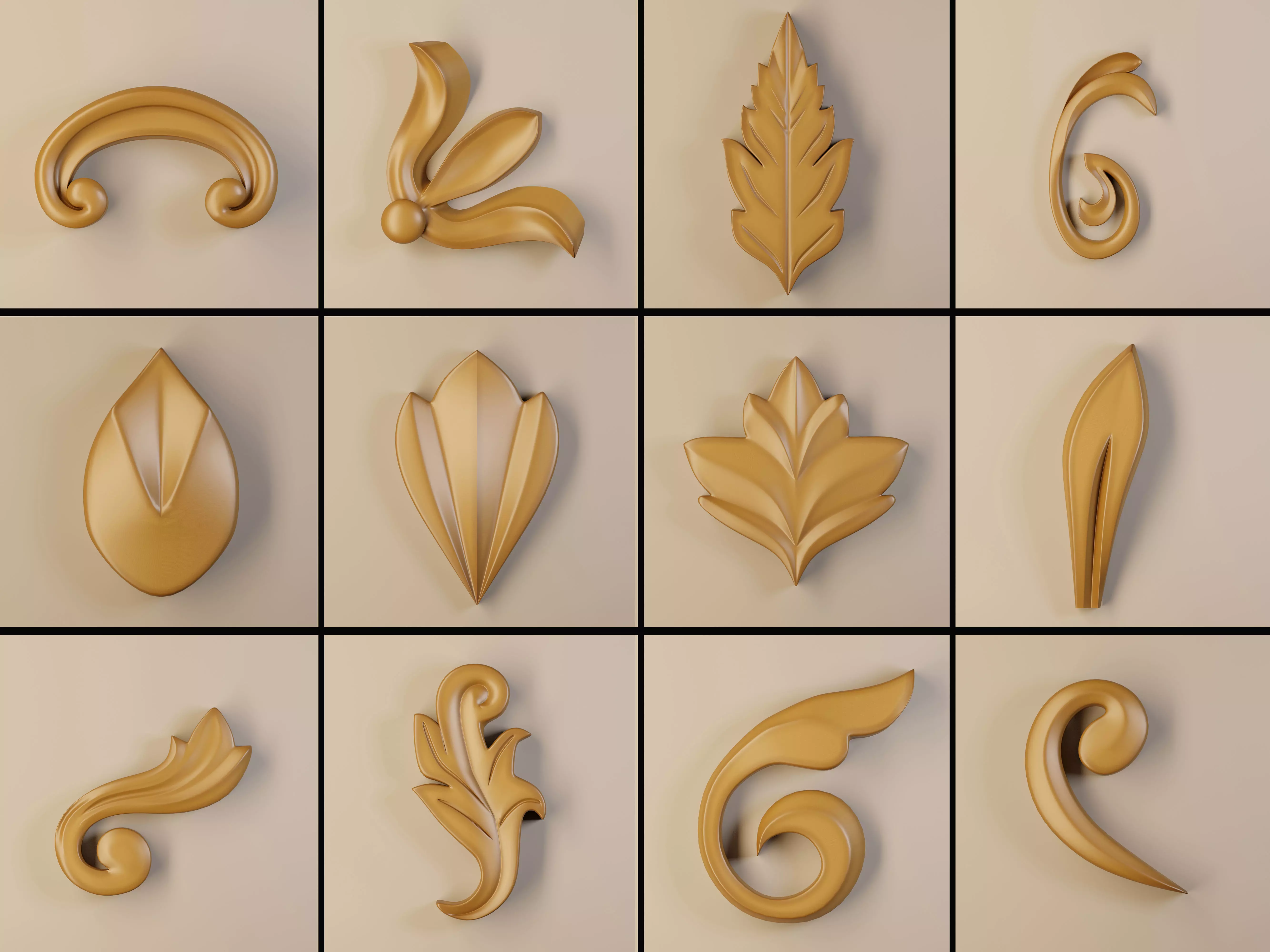 Ornament 3D Model-vol2 3D model_0