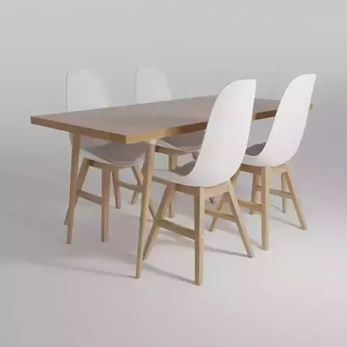 Dining table with chairs