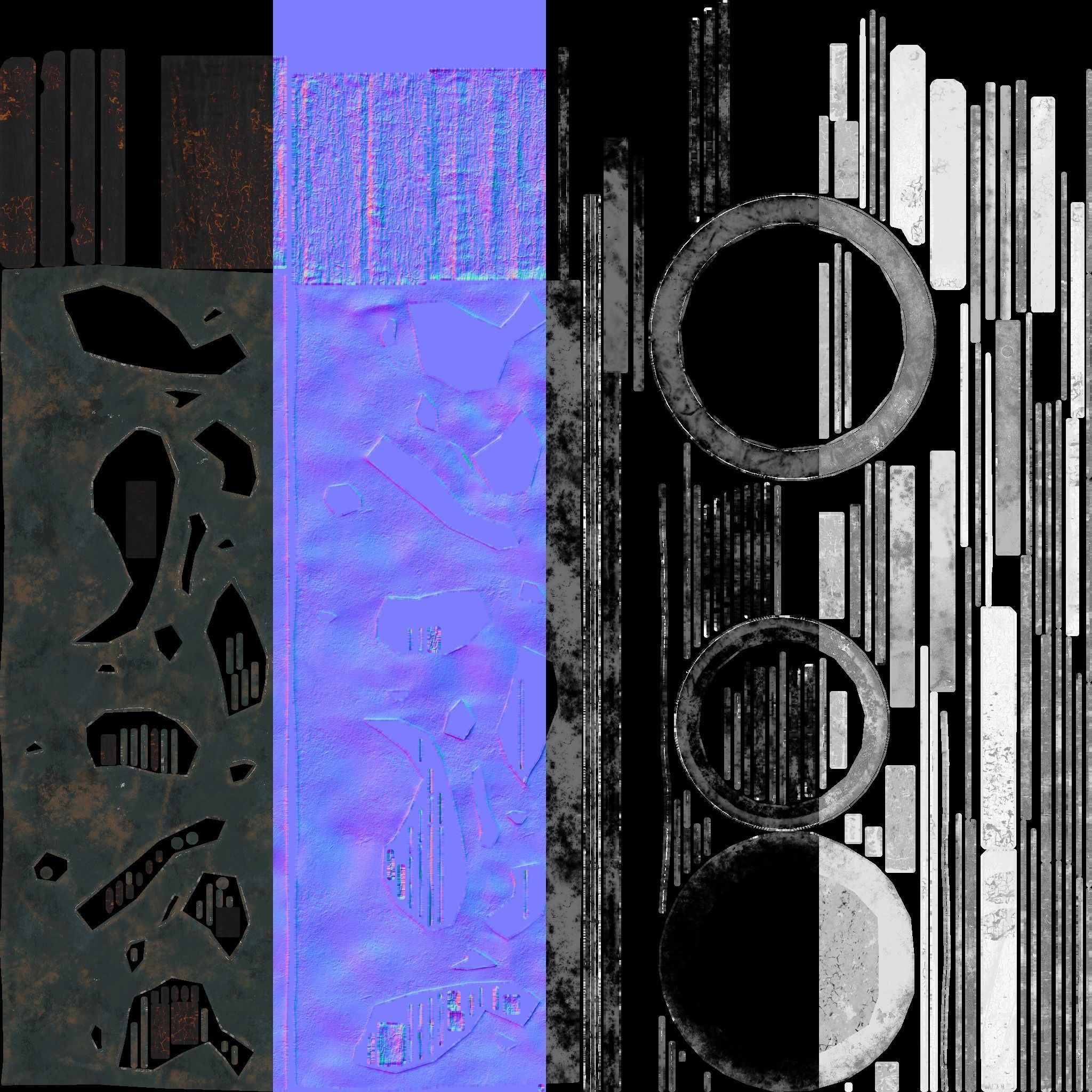 Old Braizer Low-poly 3D model_8