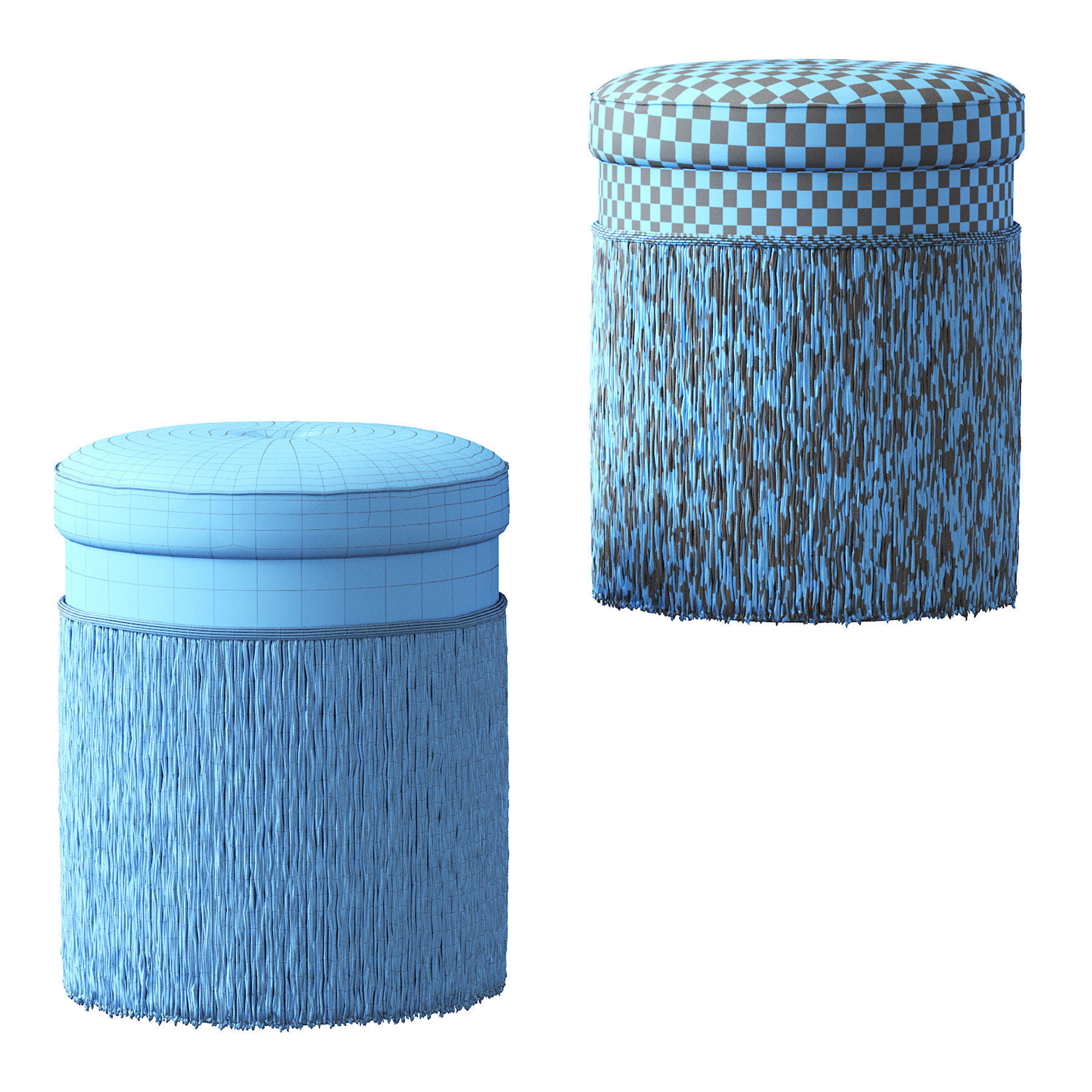 Pouf Isabella 3D model_3