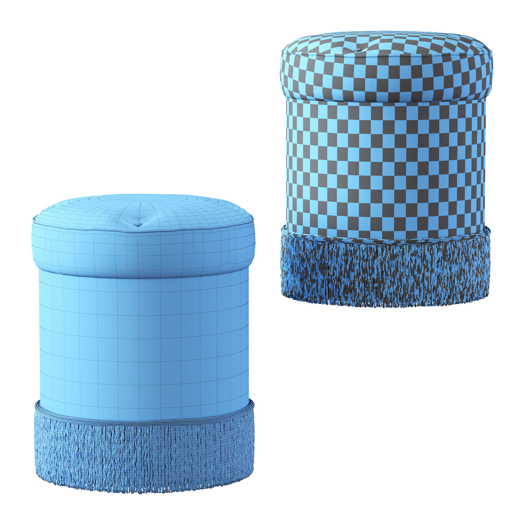 Pouf Olivia 3D model_3