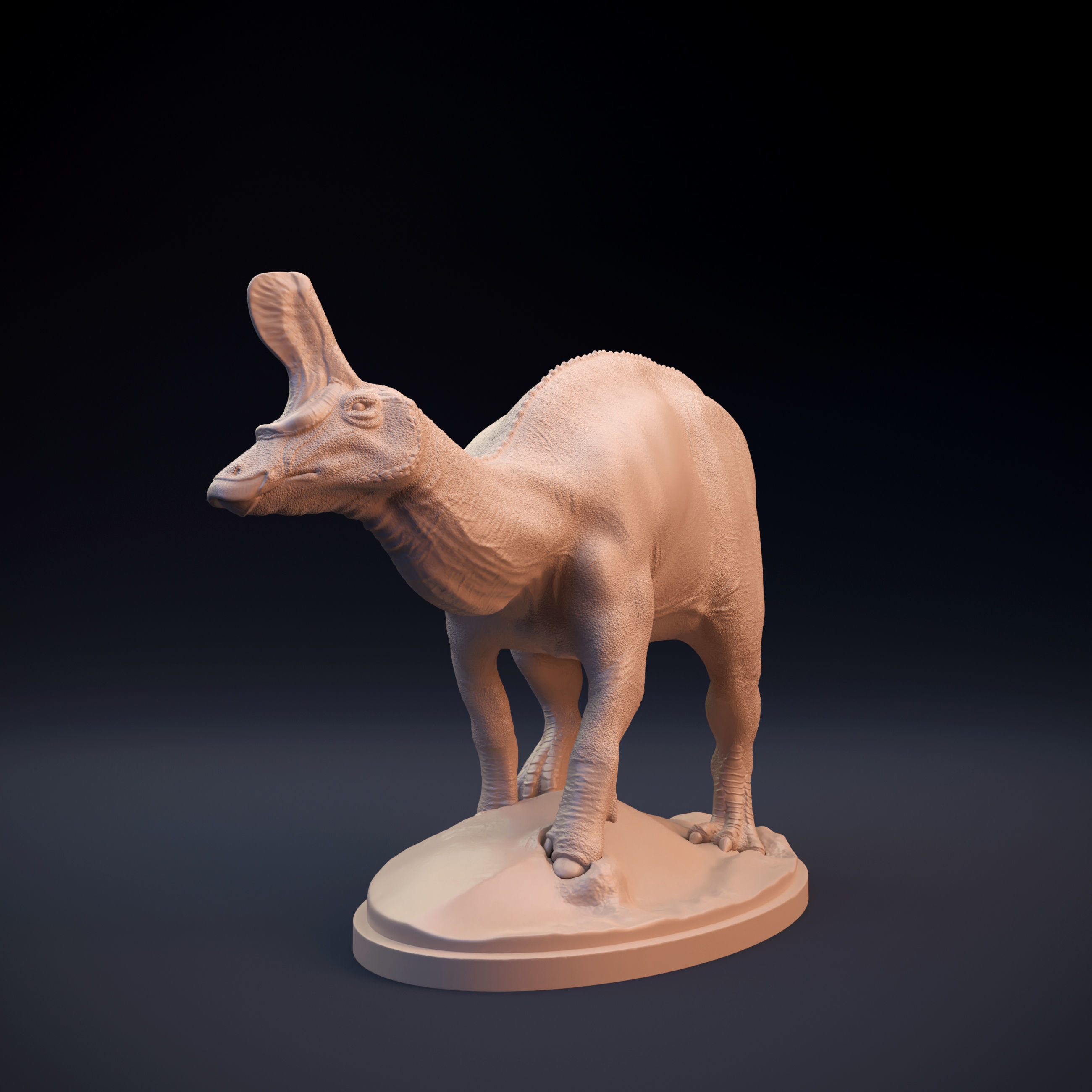 Tsintaosaurus dinosaur 3D print model_7