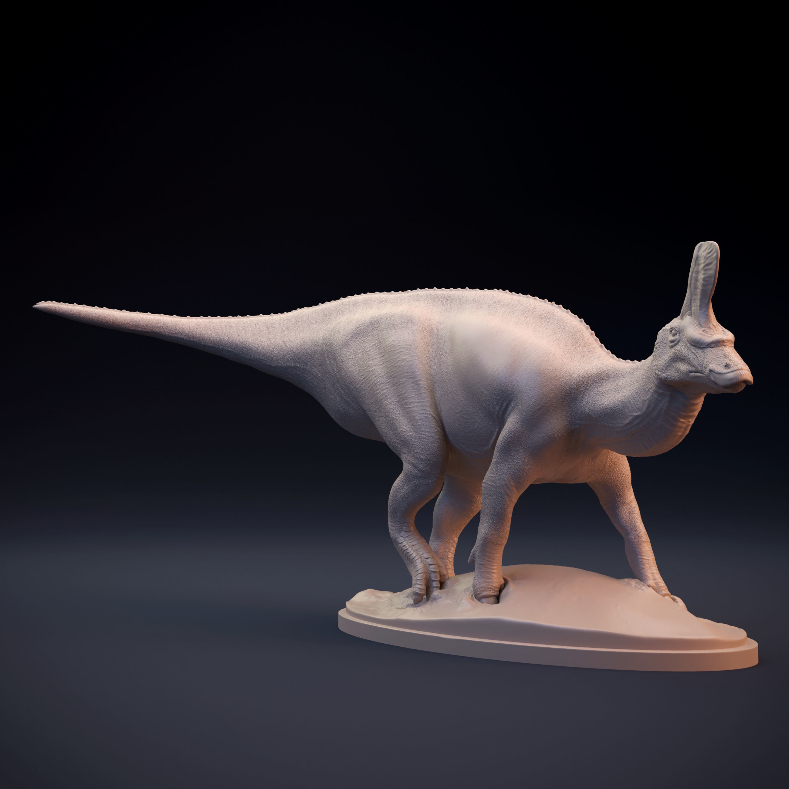 Tsintaosaurus dinosaur 3D print model_9