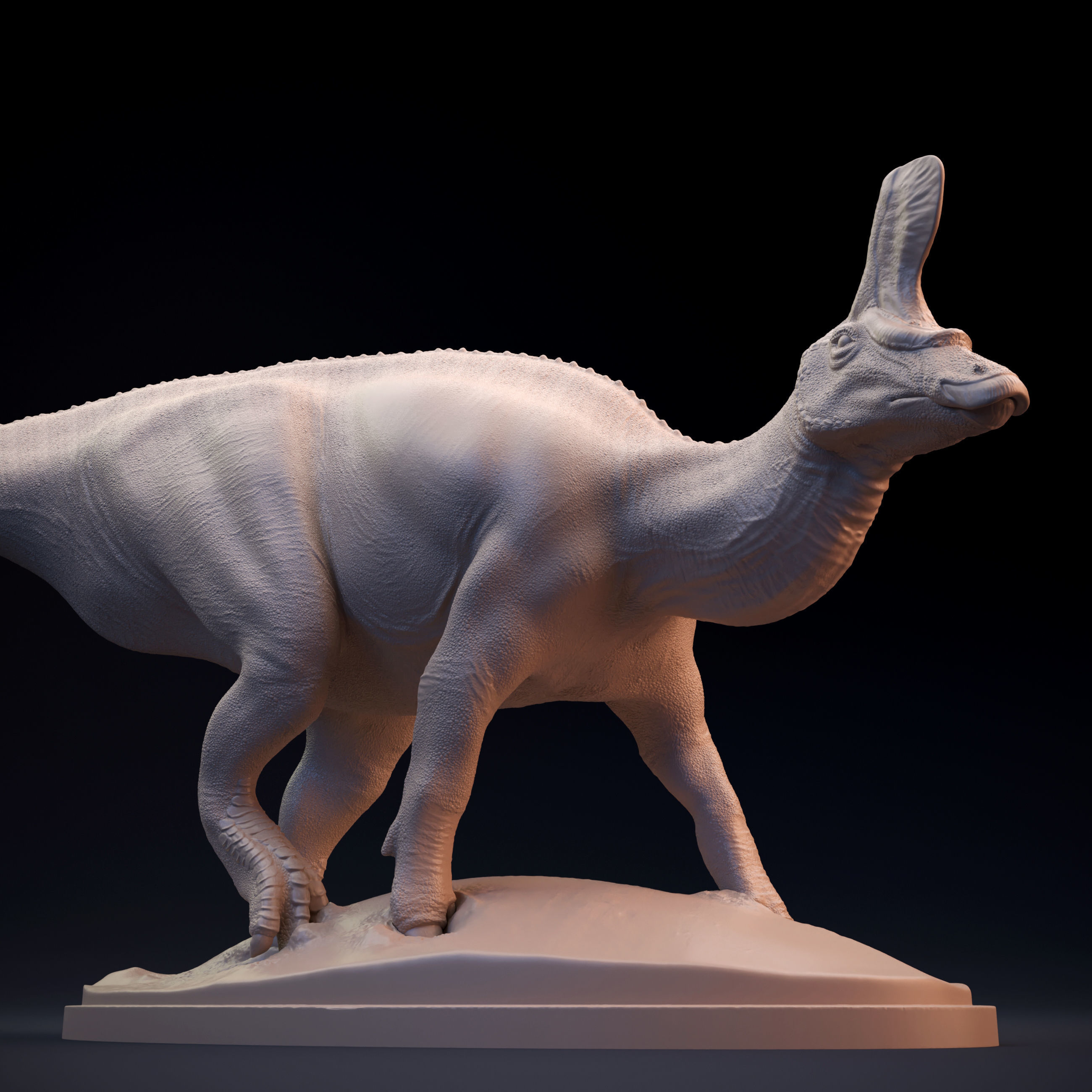 Tsintaosaurus dinosaur 3D print model_1