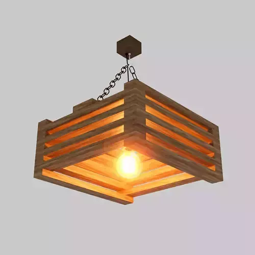 Wooden Hanging Lamp