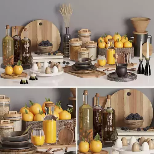 kitchen accessories 004 3D model