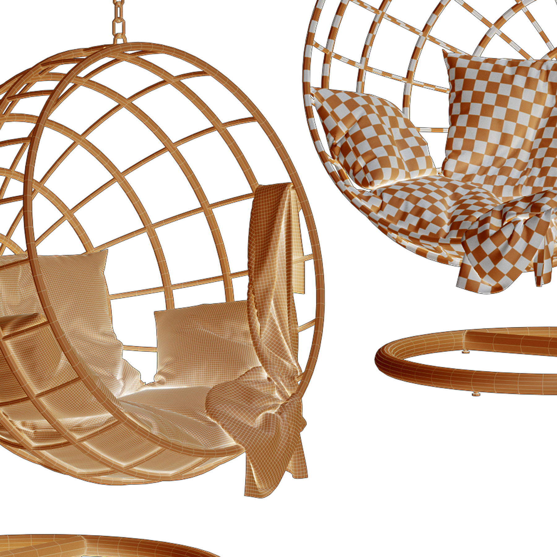 Armchair Suspendre Bosseda 3D model_10