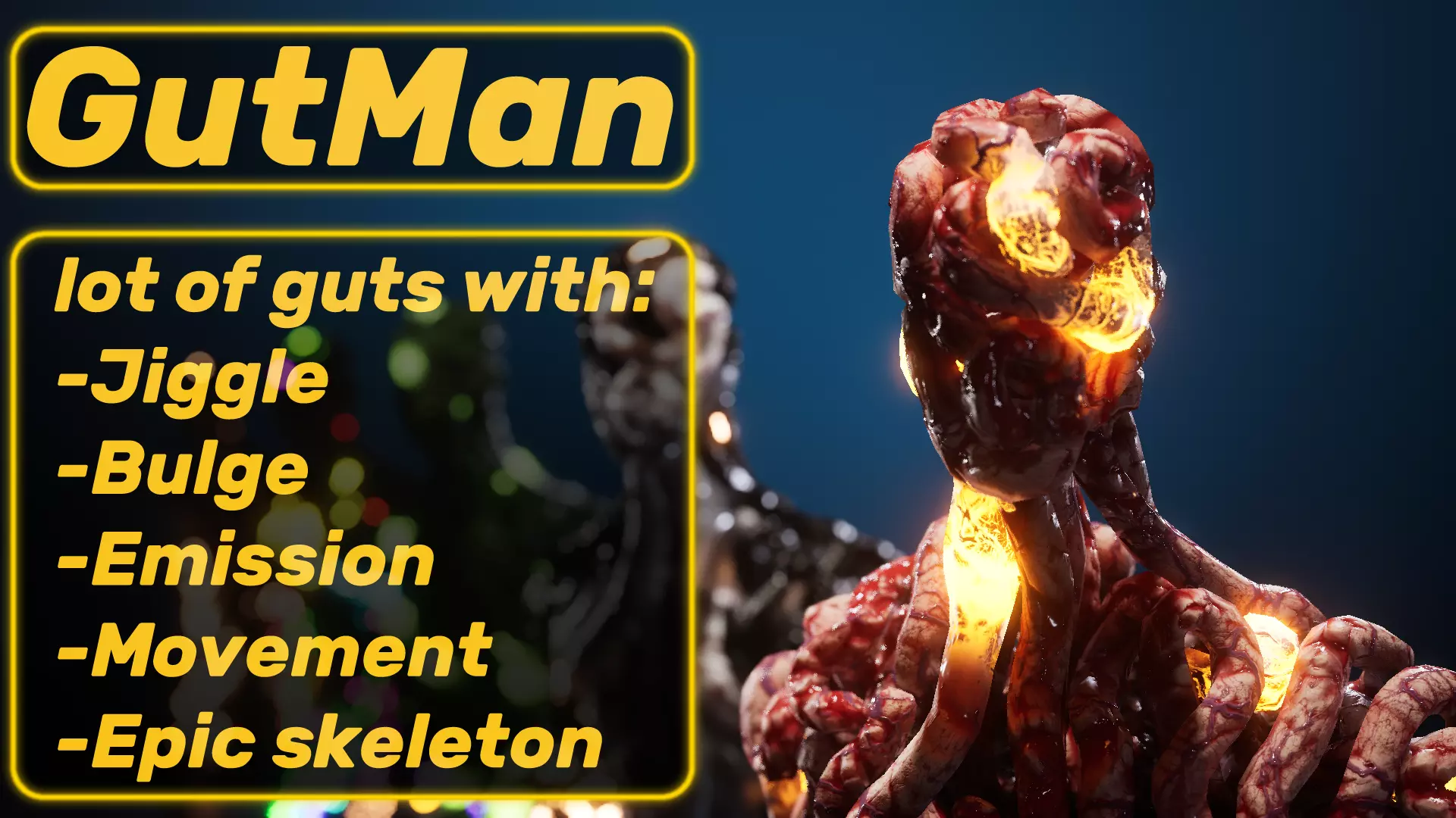 GutMan man in flames 3D model_0