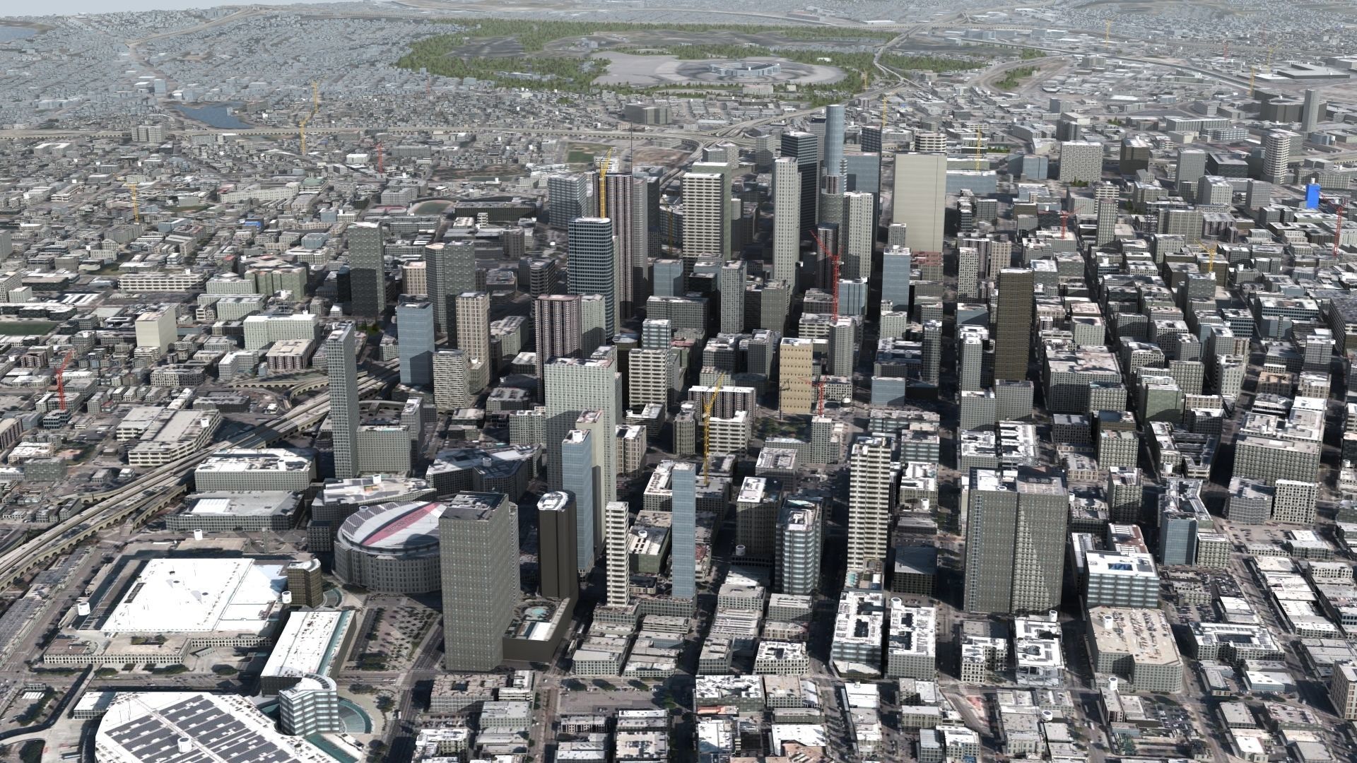 Los Angeles City USA 3D model_11