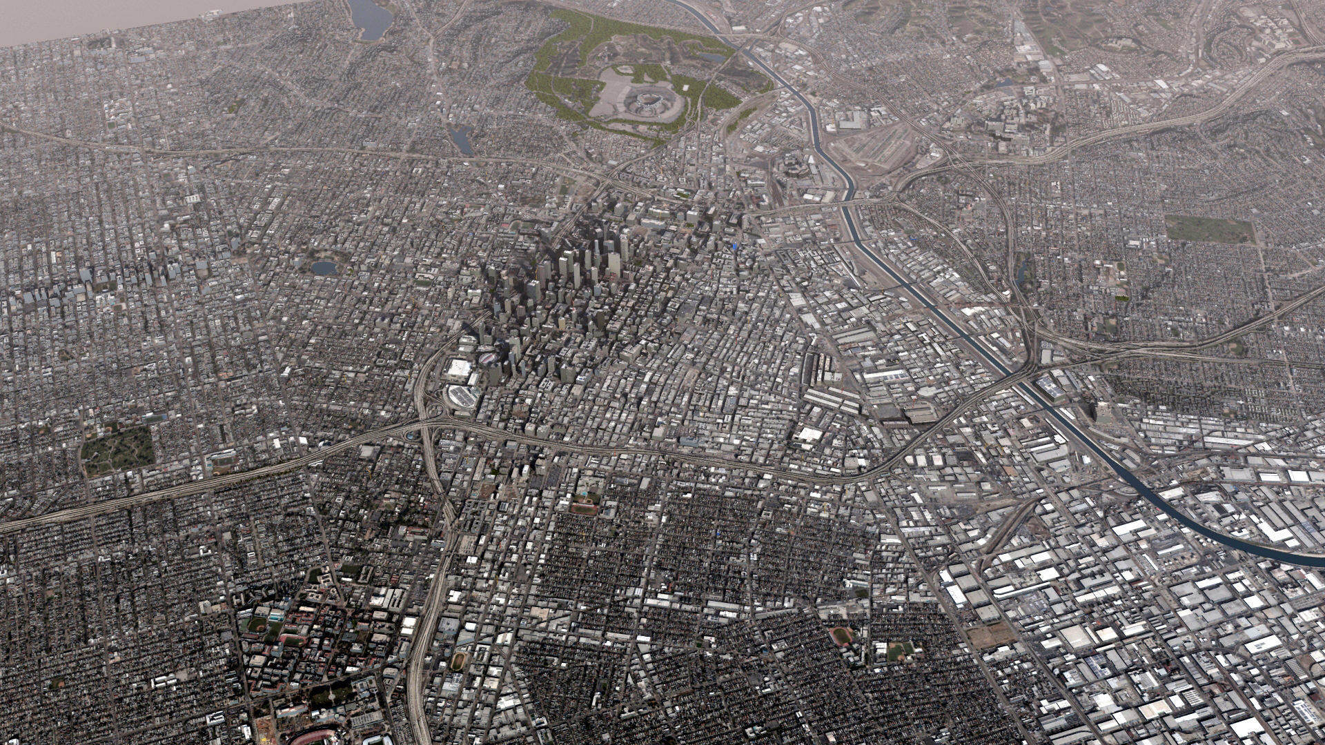 Los Angeles City USA 3D model_5