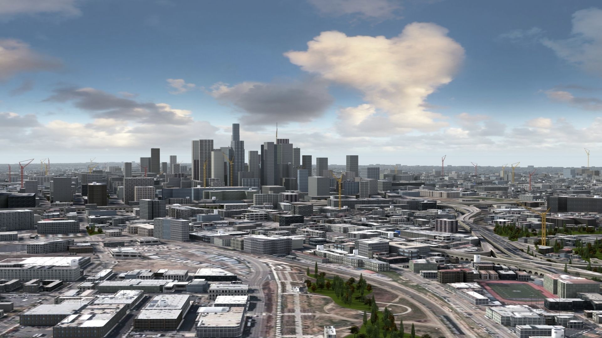 Los Angeles City USA 3D model_10