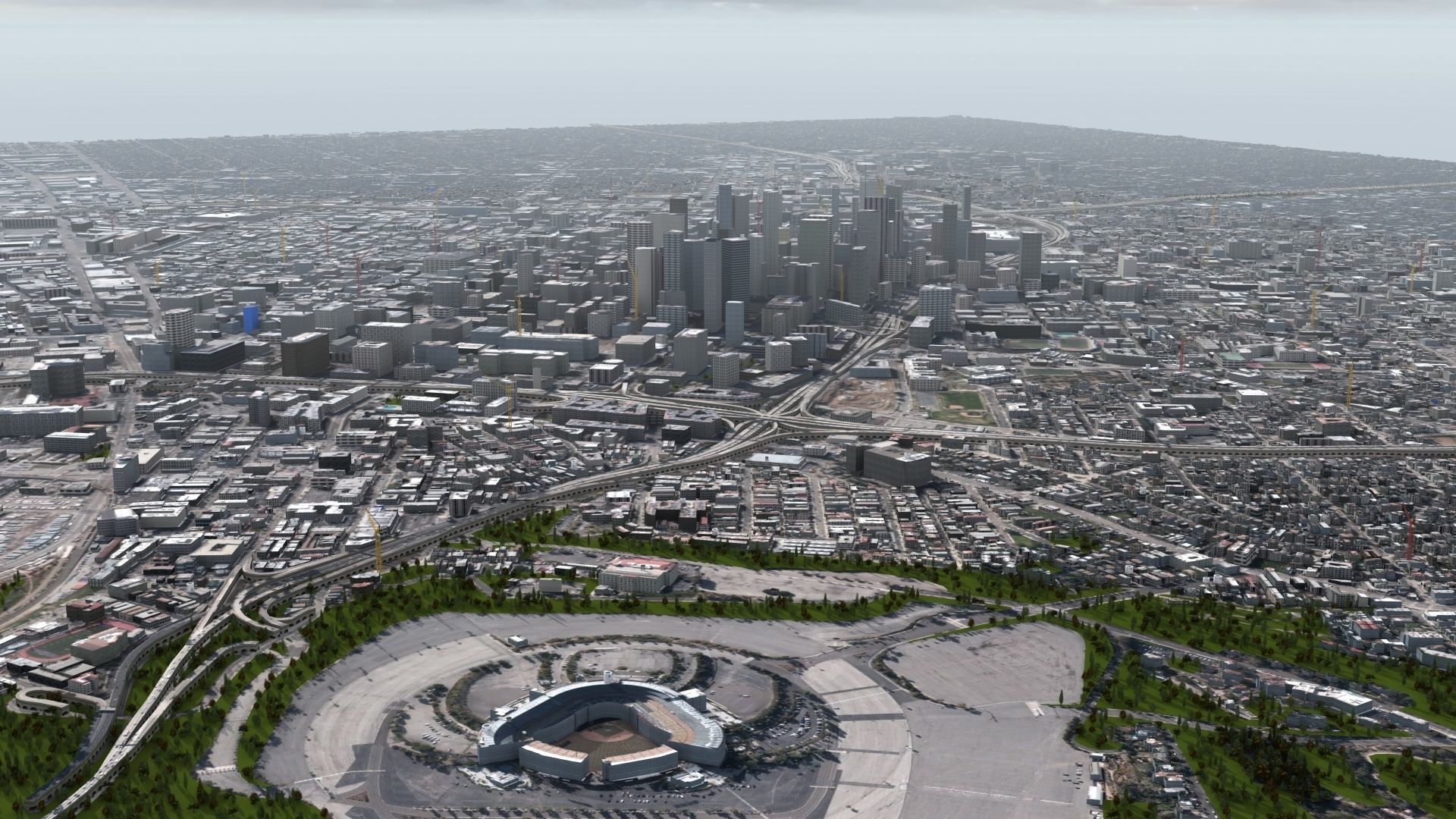 Los Angeles City USA 3D model_8