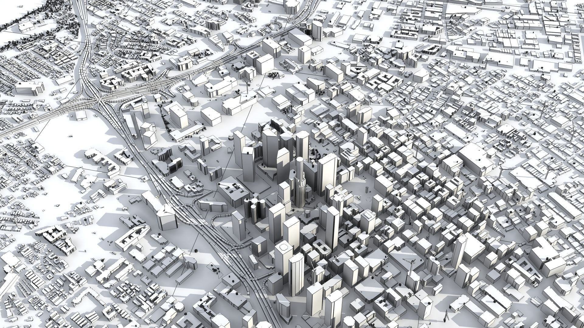 Los Angeles City USA 3D model_43