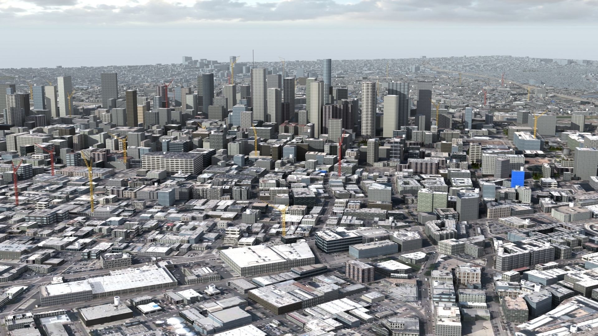 Los Angeles City USA 3D model_20