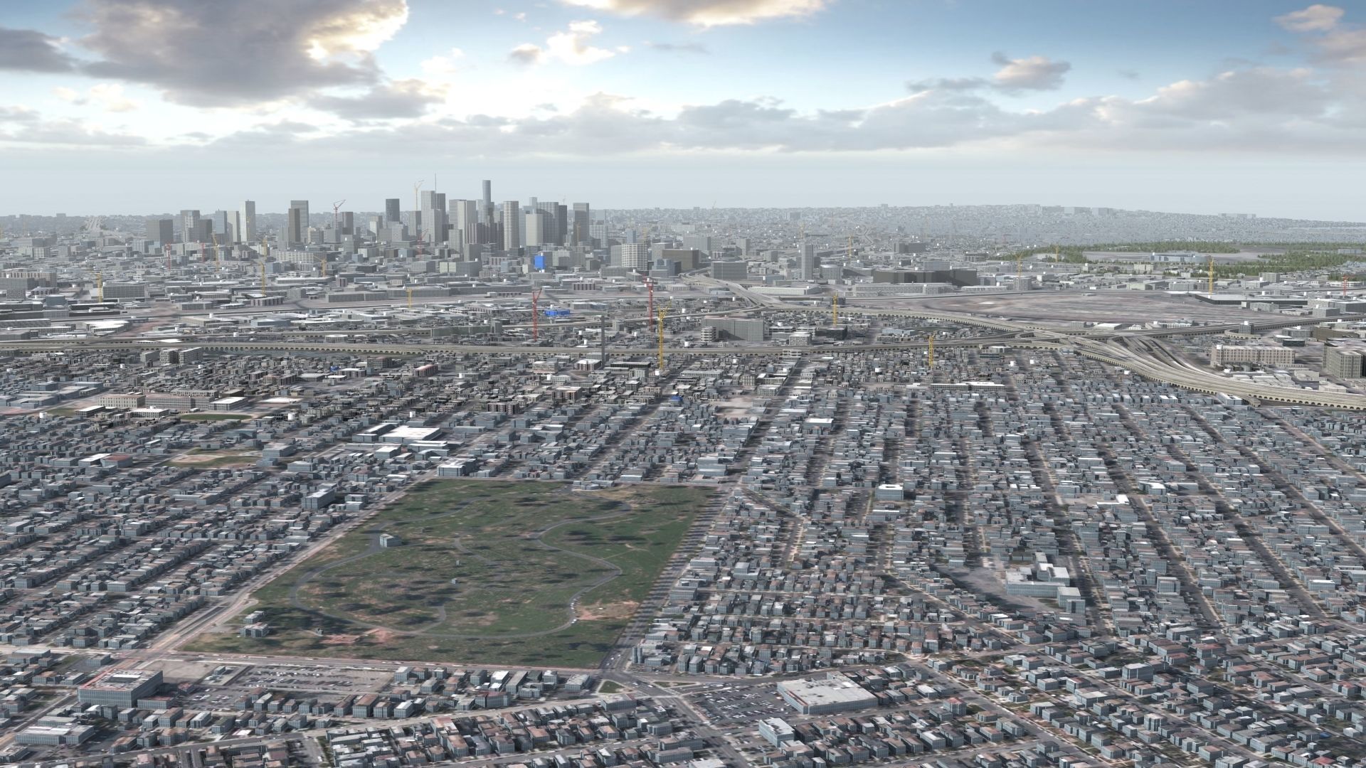 Los Angeles City USA 3D model_17