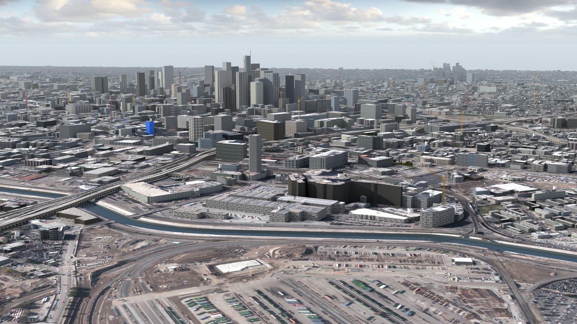 Los Angeles City USA 3D model_7