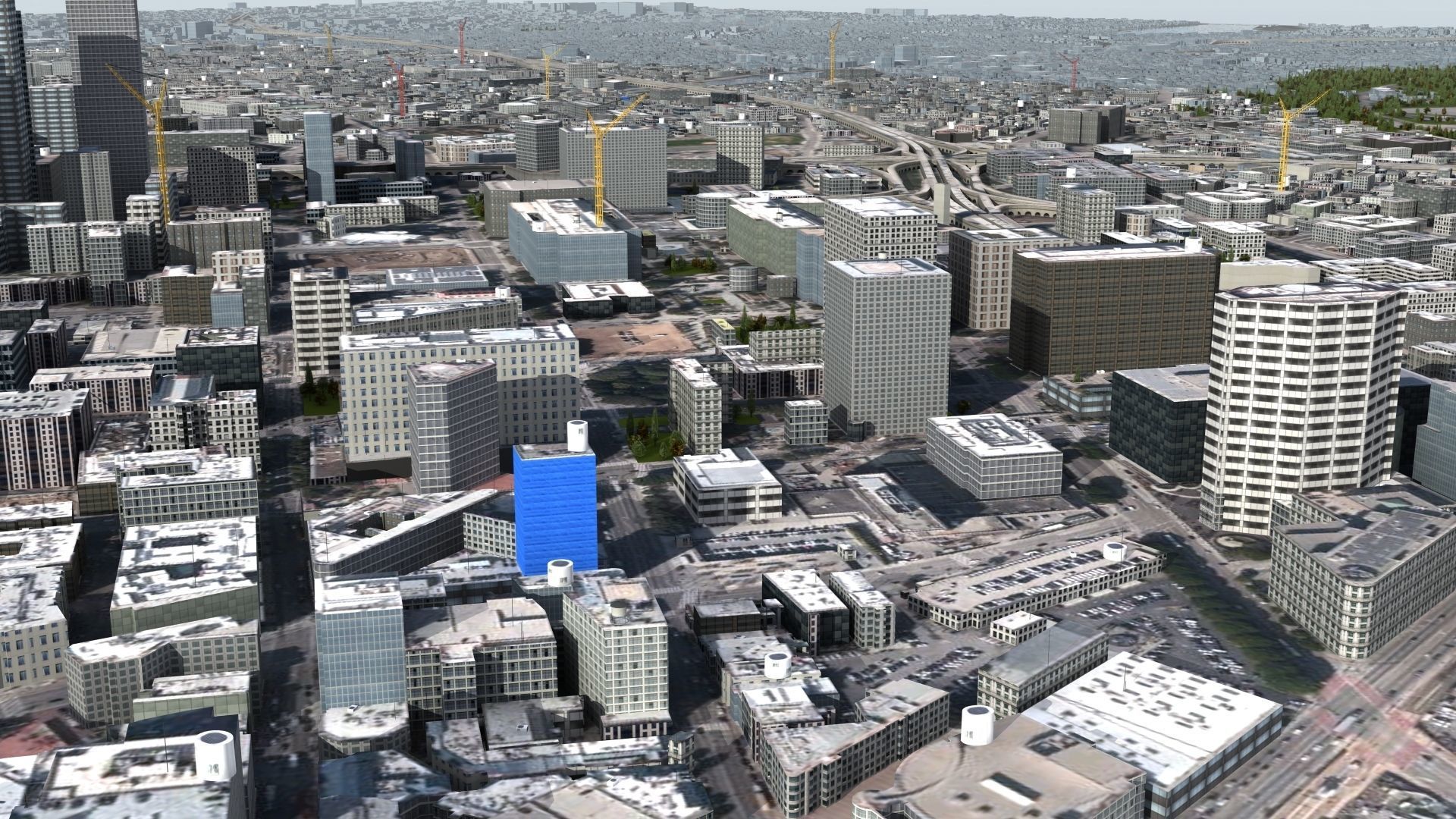Los Angeles City USA 3D model_12