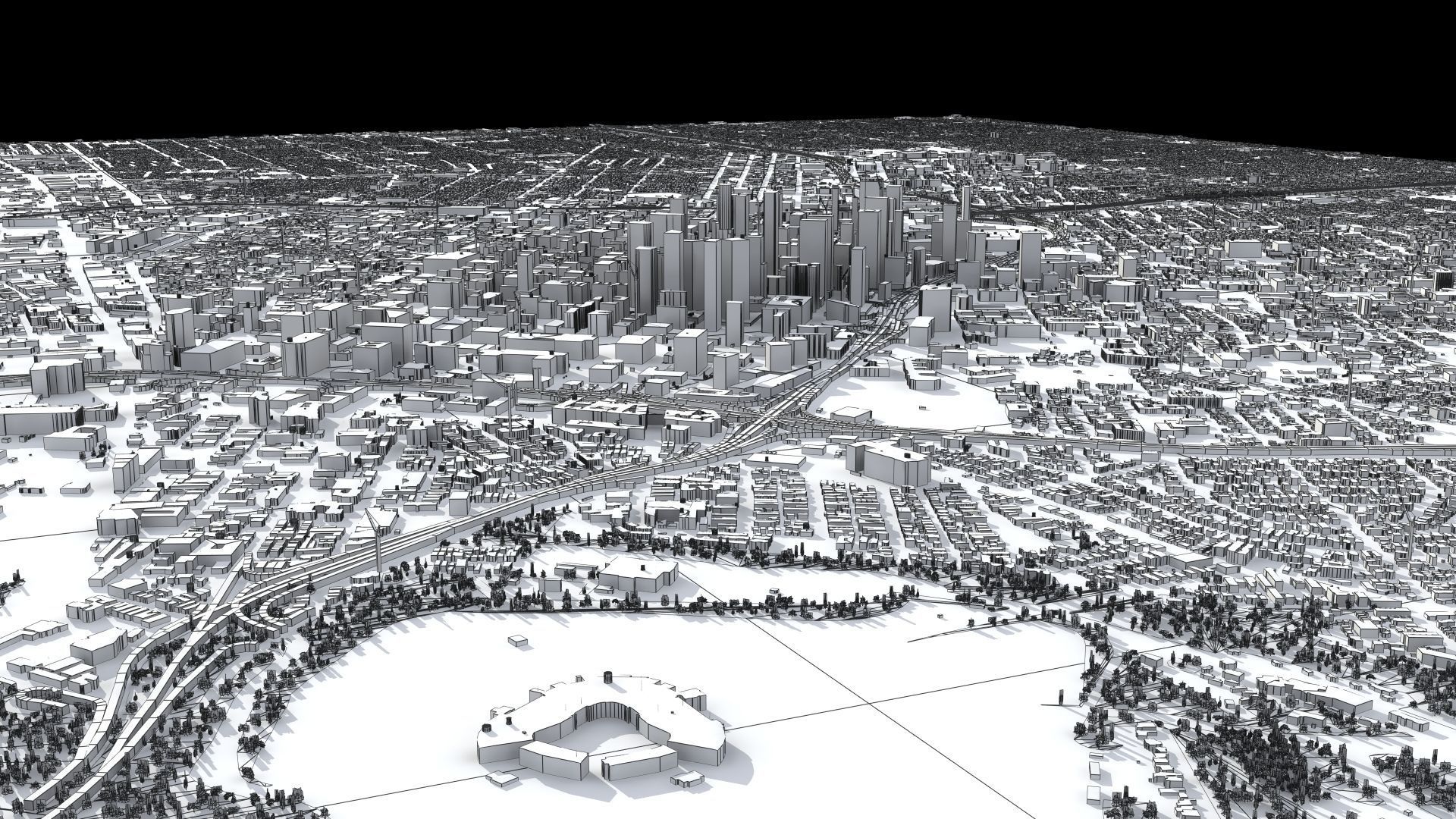 Los Angeles City USA 3D model_32