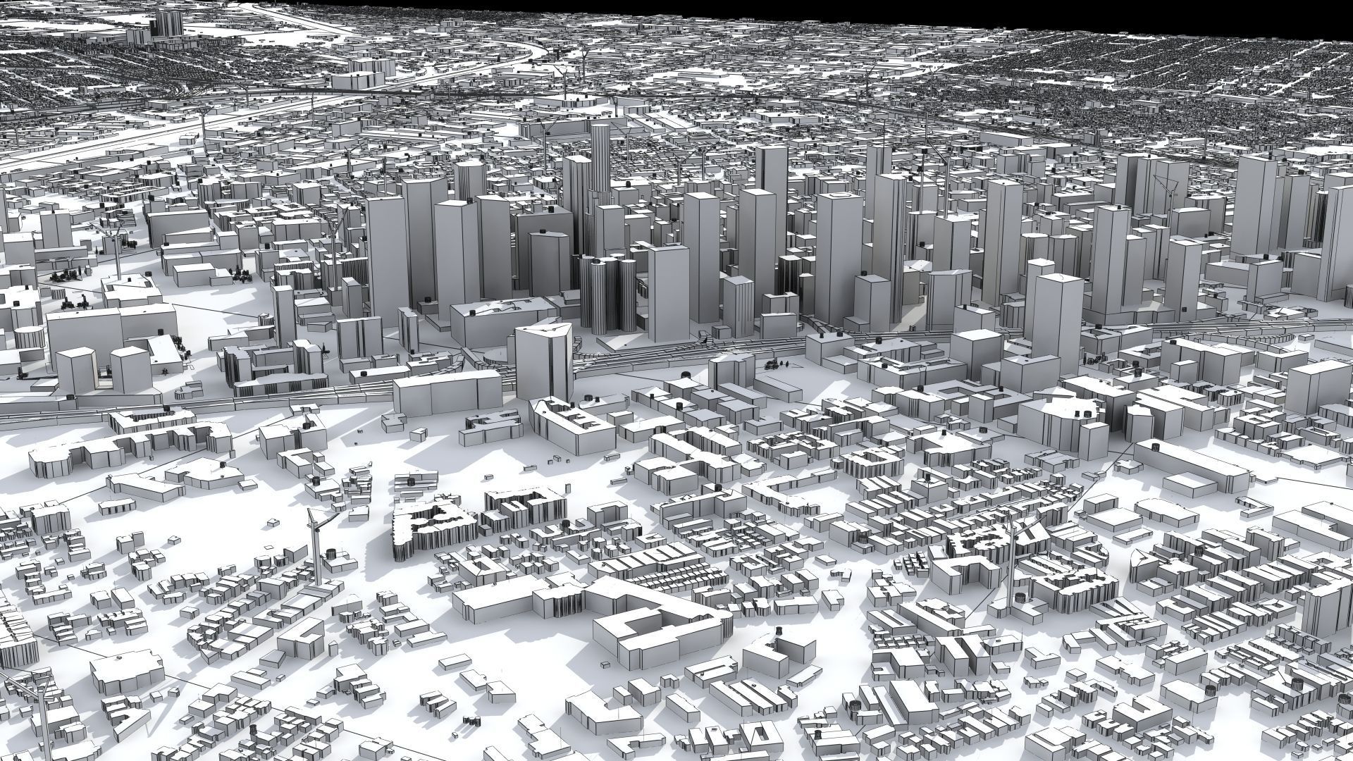 Los Angeles City USA 3D model_35