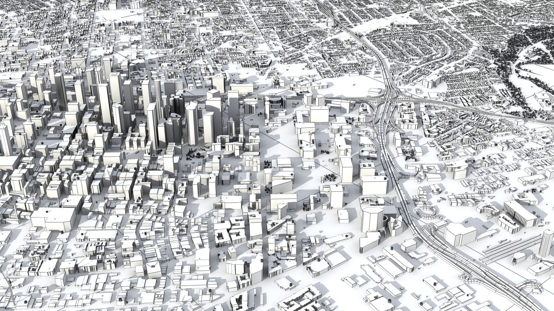 Los Angeles City USA 3D model_40
