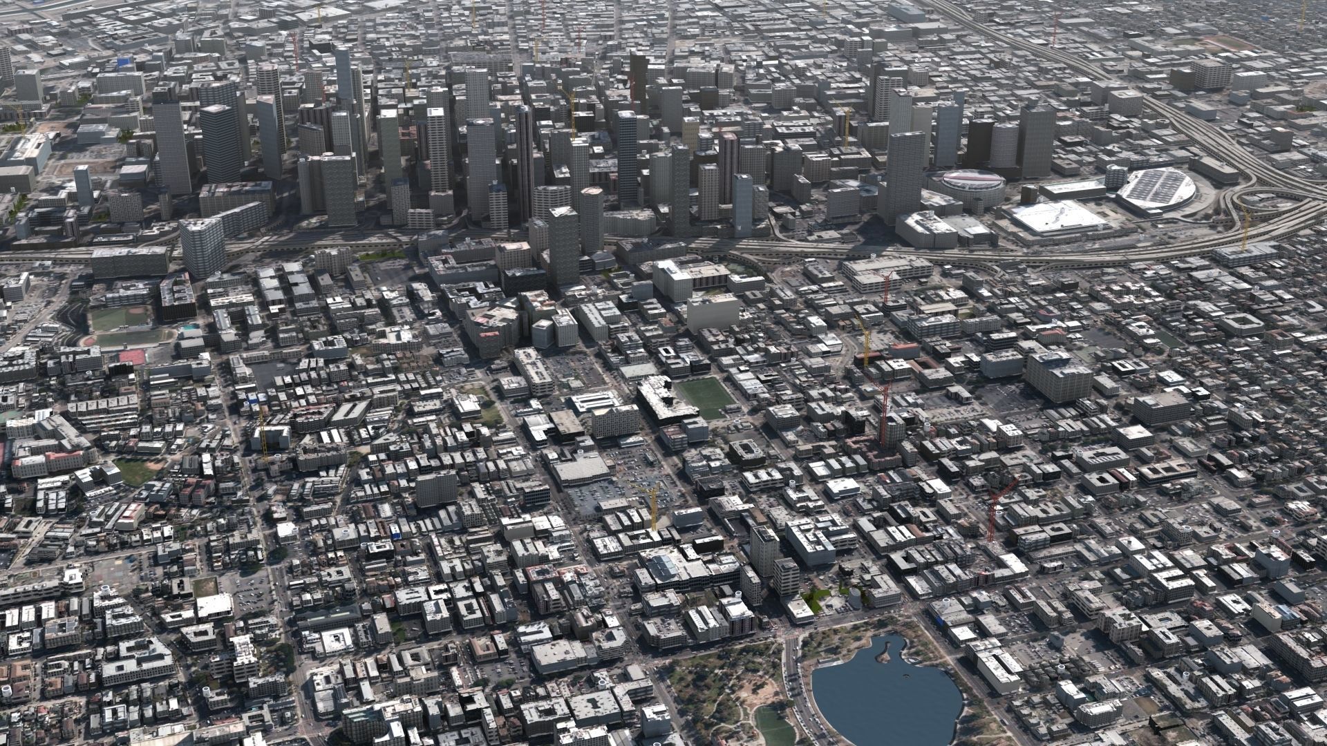 Los Angeles City USA 3D model_19