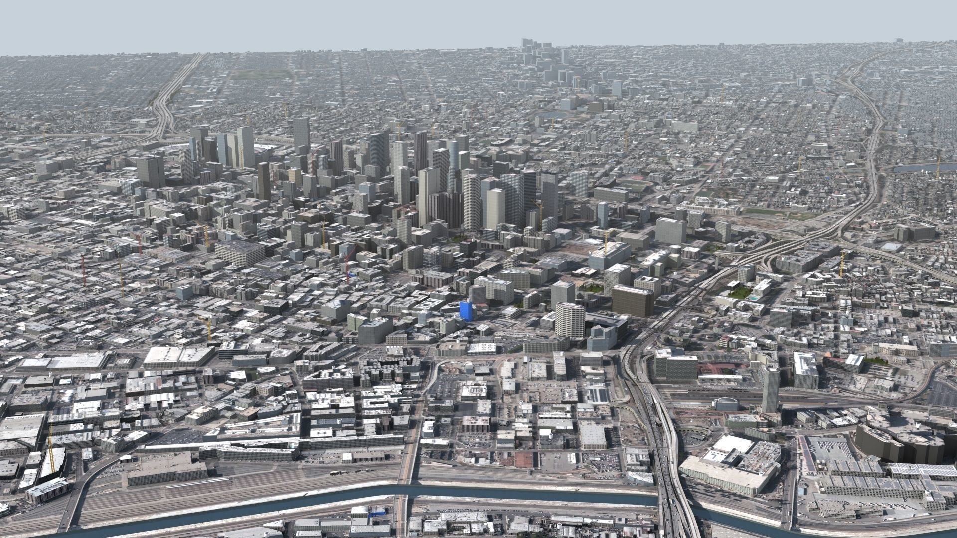 Los Angeles City USA 3D model_6