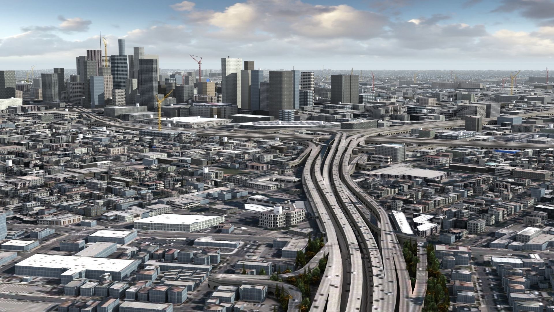 Los Angeles City USA 3D model_22