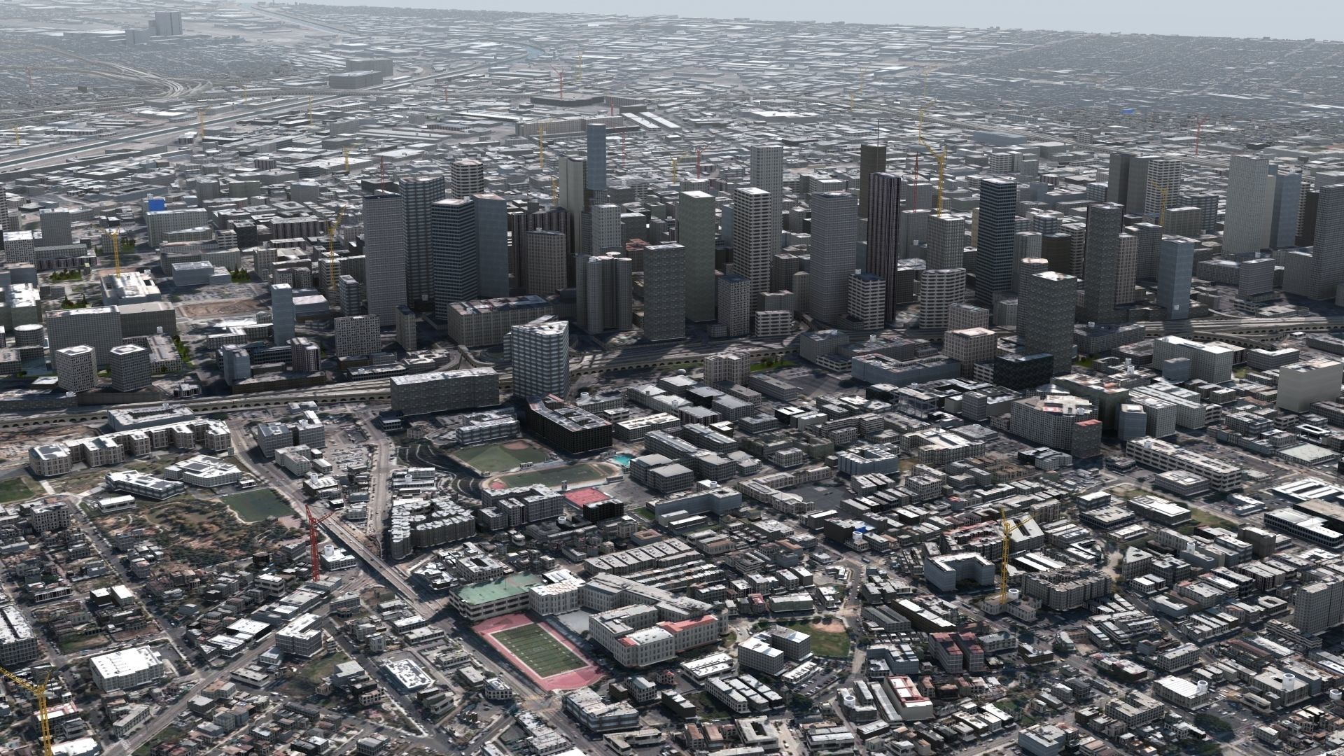 Los Angeles City USA 3D model_4