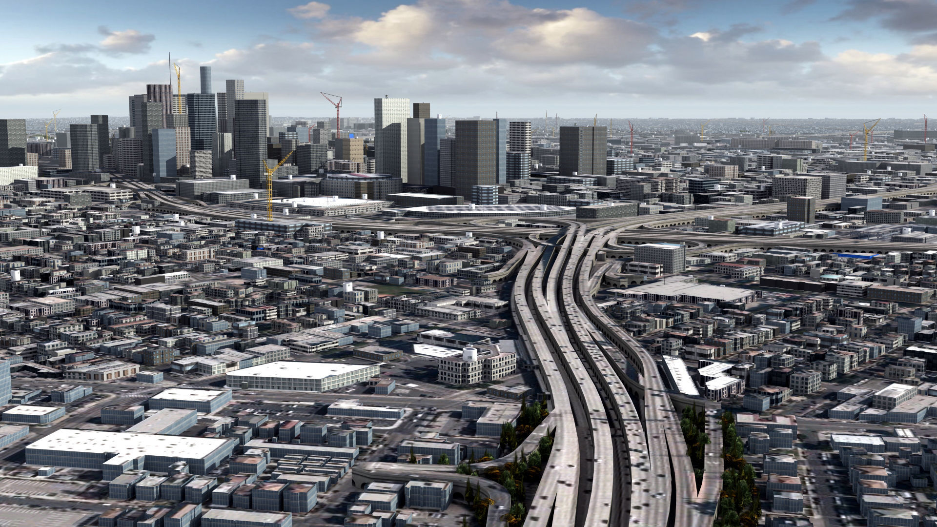 Los Angeles City USA 3D model_1