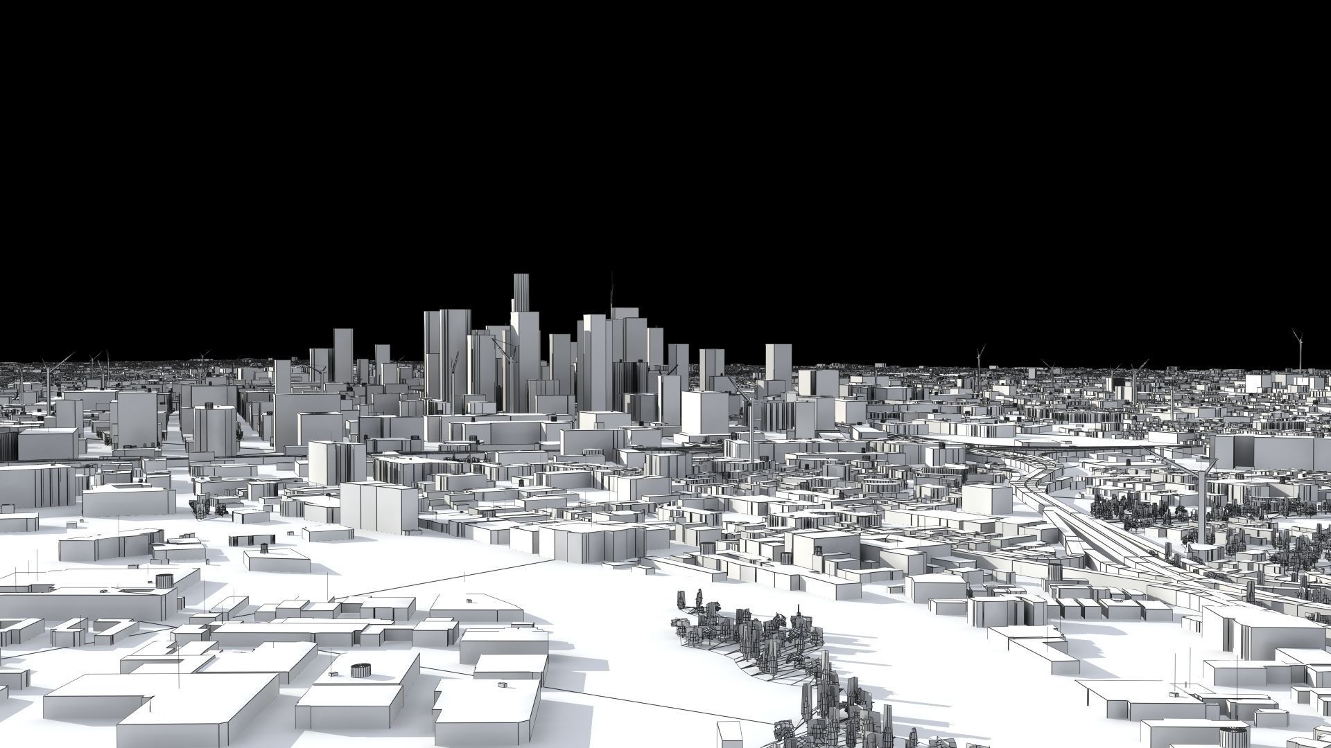 Los Angeles City USA 3D model_36