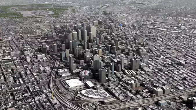 Los Angeles City USA 3D model