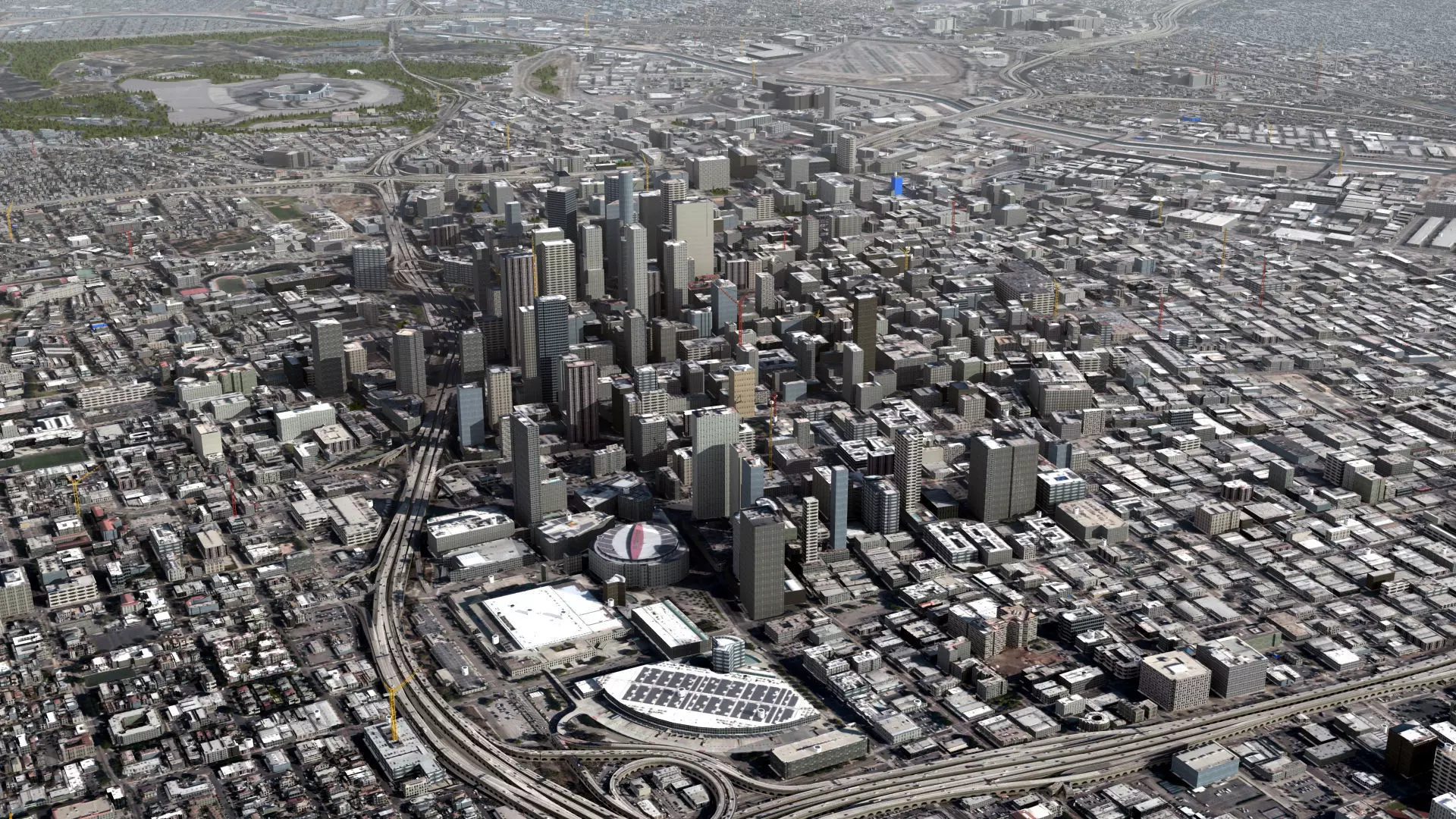Los Angeles City USA 3D model_0