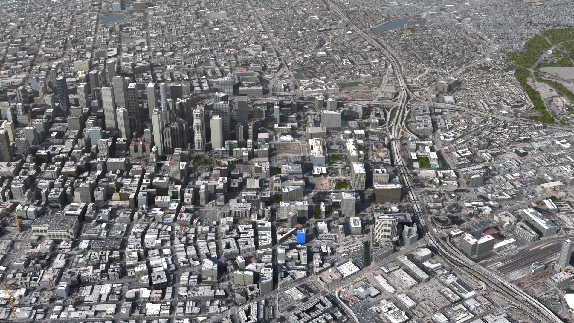 Los Angeles City USA 3D model_9