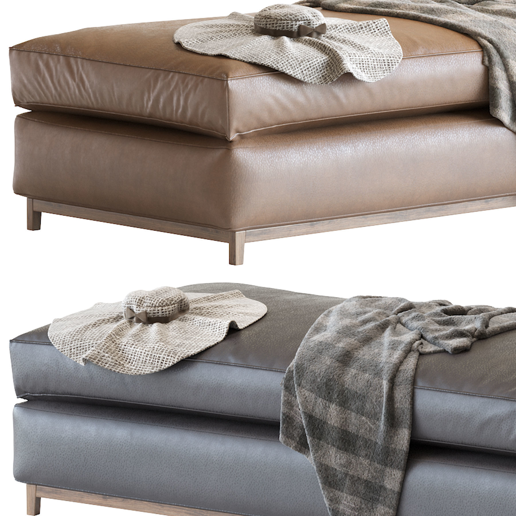 Hugo Bench 3D model_3