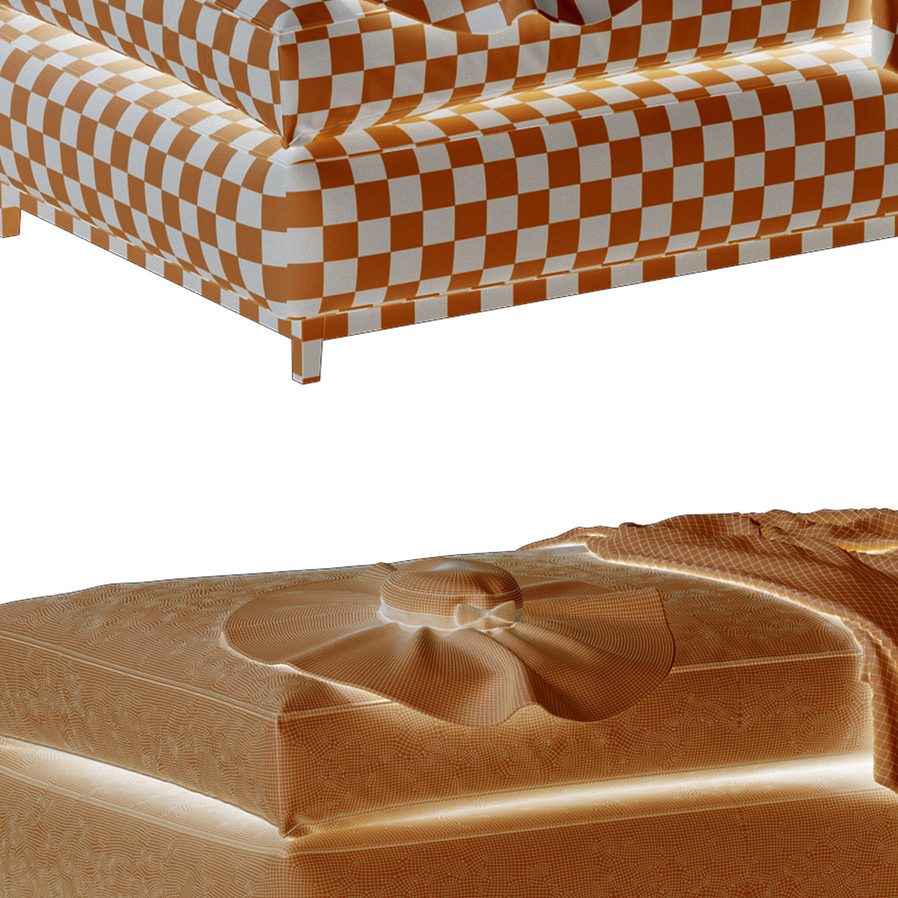 Hugo Bench 3D model_10