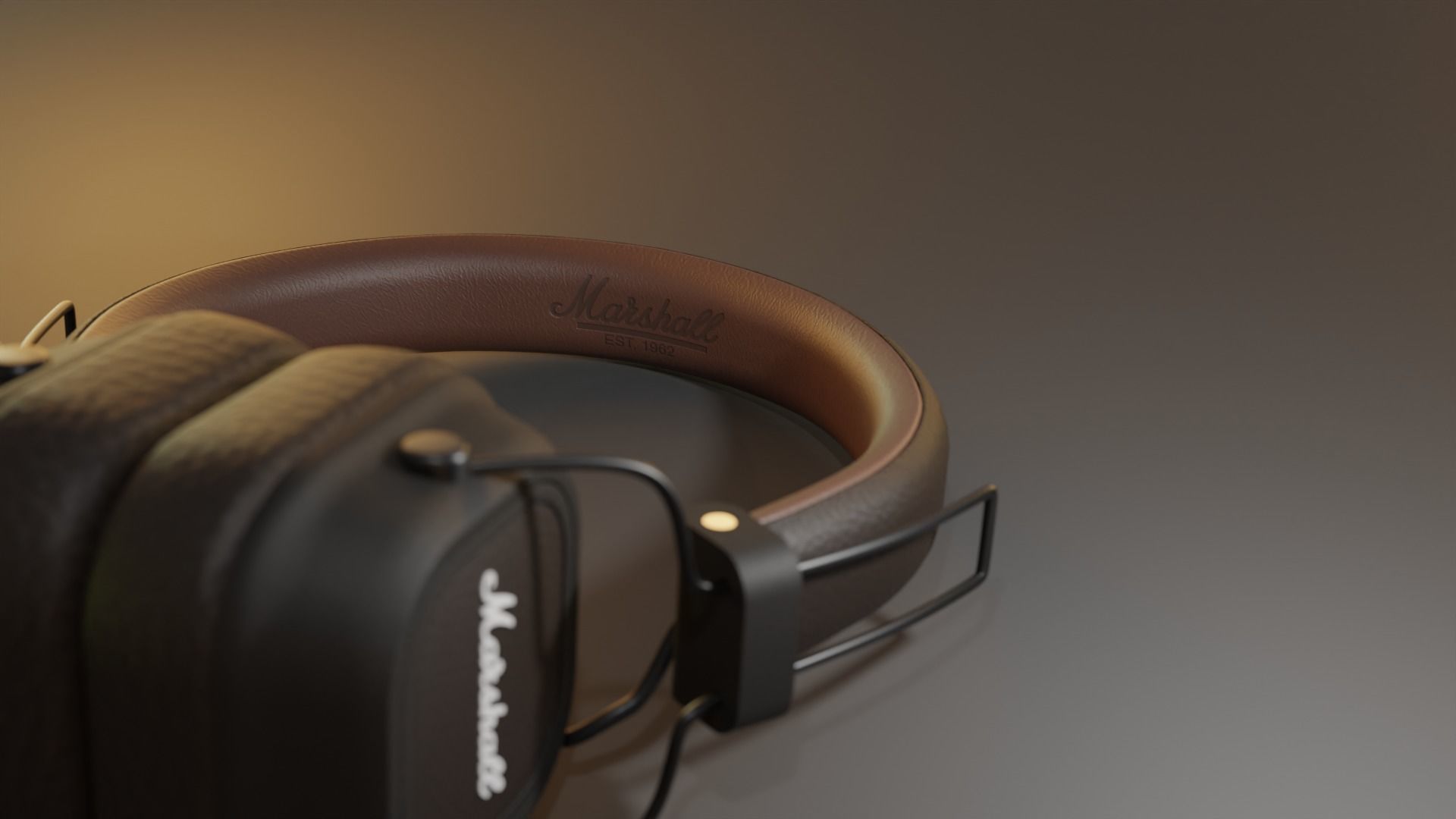 Marshall Major III Headphones 3D model_1